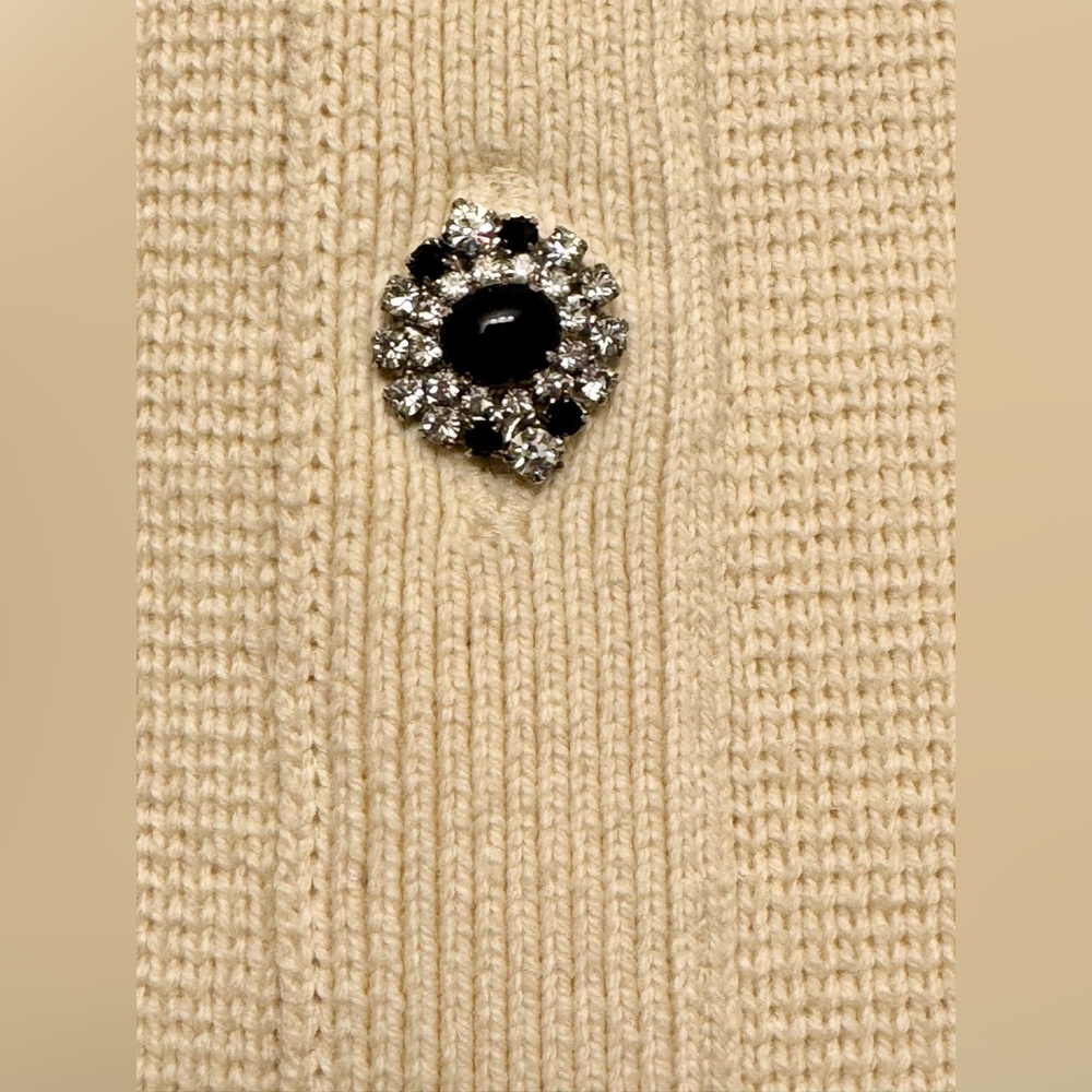 Adam Lippes Runway Collection Crystal Button Cotton Blend Tweed Mini Skirt Med - Picture 6 of 10